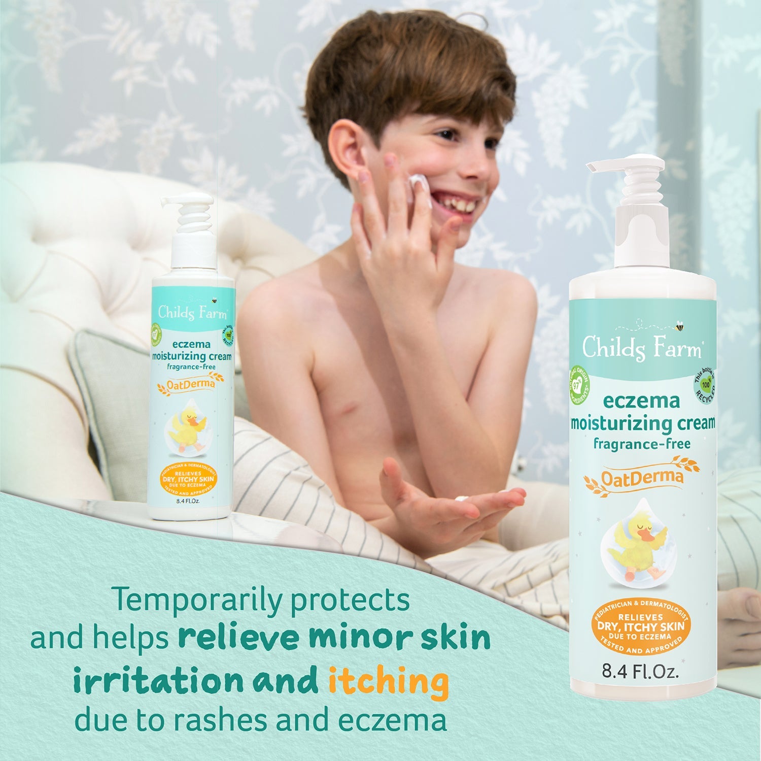 Childs Farm Eczema Moisturizer Cream Newborn Scent, Dermatologist