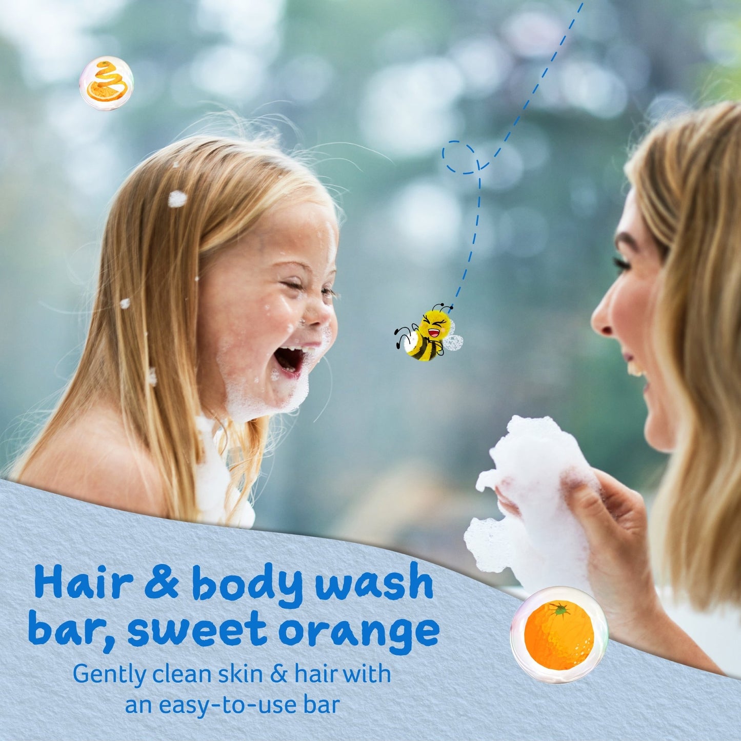 Childs Farm hair & body wash bar organic sweet orange