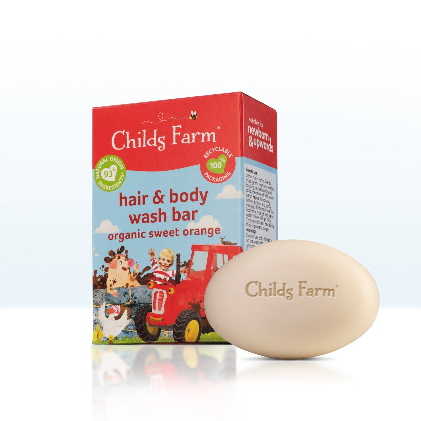 Childs Farm hair & body wash bar organic sweet orange