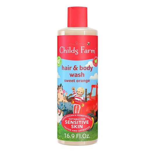 Childs Farm hair & body wash organic sweet orange