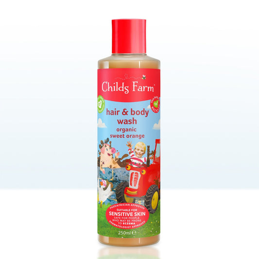 Childs Farm hair & body wash organic sweet orange