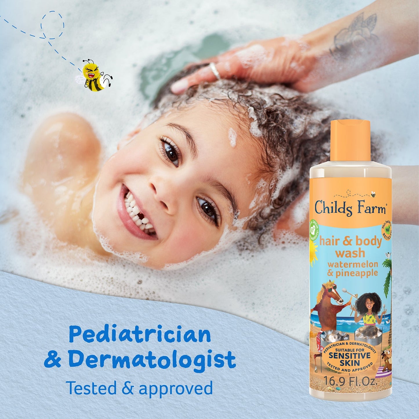 Childs Farm hair & body wash watermelon & organic pineapple