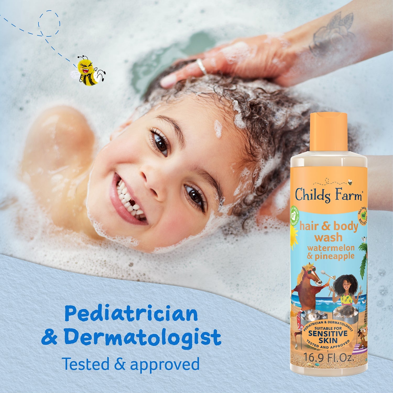 Childs Farm hair & body wash watermelon & organic pineapple