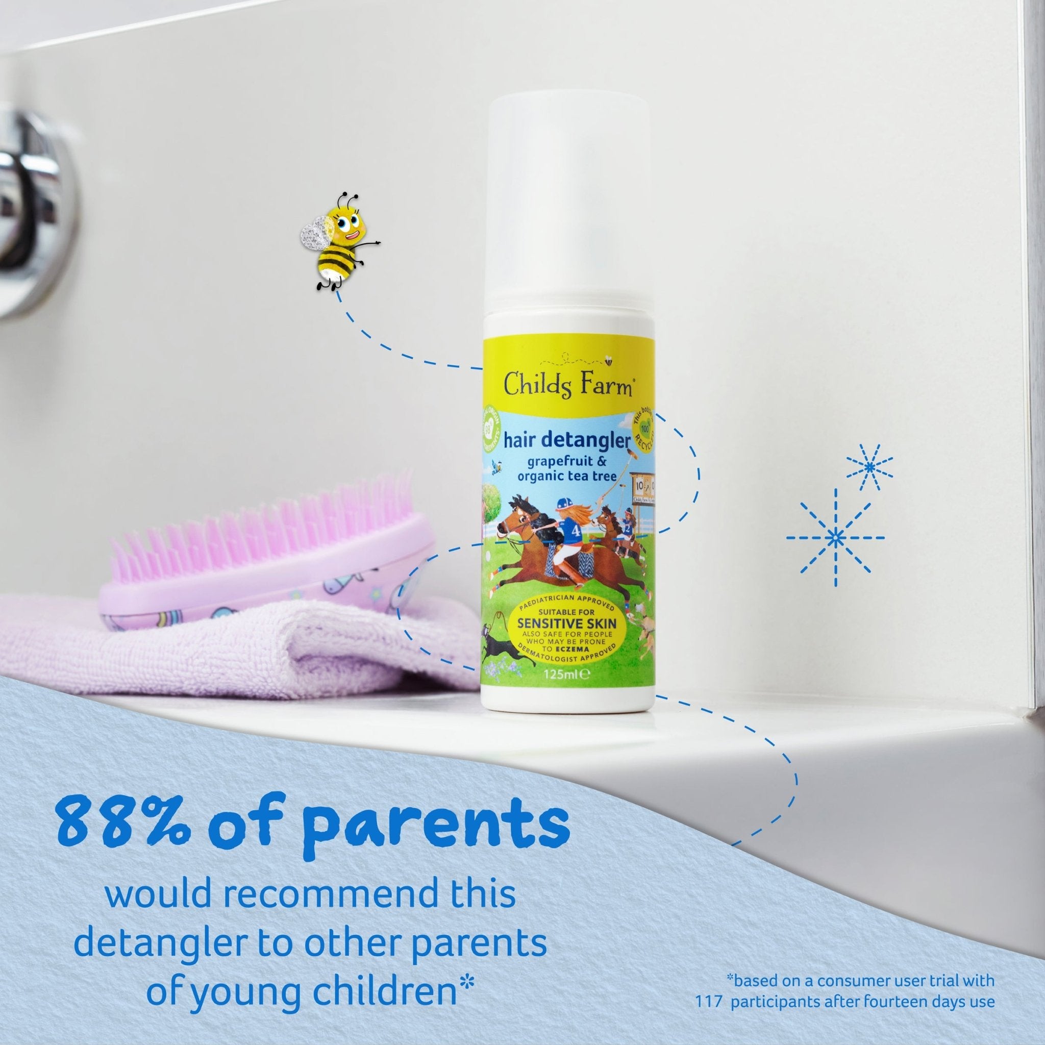 Childs Farm Hair Detangler for Kids Grapefruit & Tea Tree Tangle