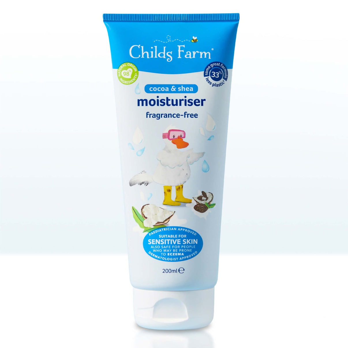 Childs Farm FragranceFree Moisturiser for All Ages Shea Butter, Gentle & Nourishing
