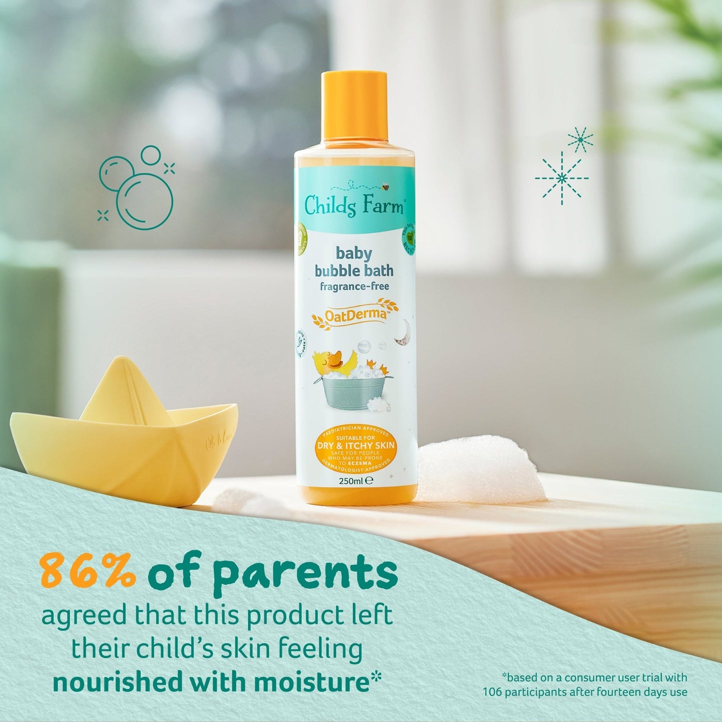 Childs Farm OatDerma™ baby bubble bath fragrance-free