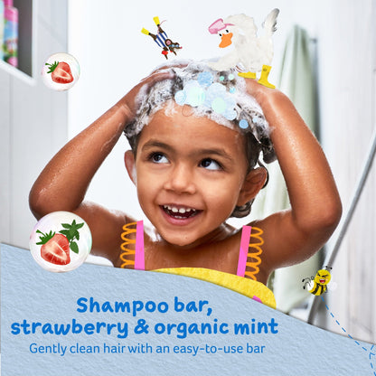 Childs Farm shampoo bar strawberry & organic mint