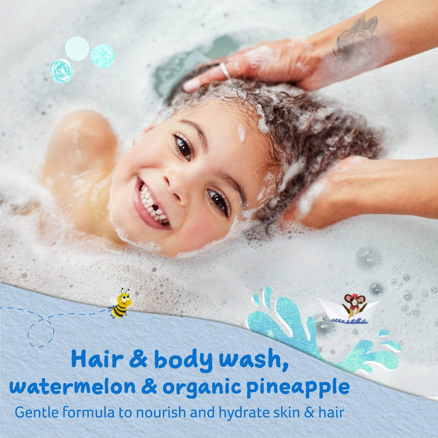 [STAFF] hair & body wash watermelon & organic pineapple