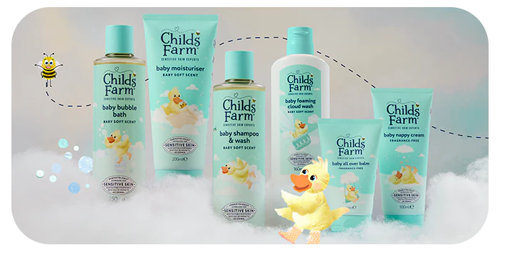 The Baby range. Suitable for newborns and up