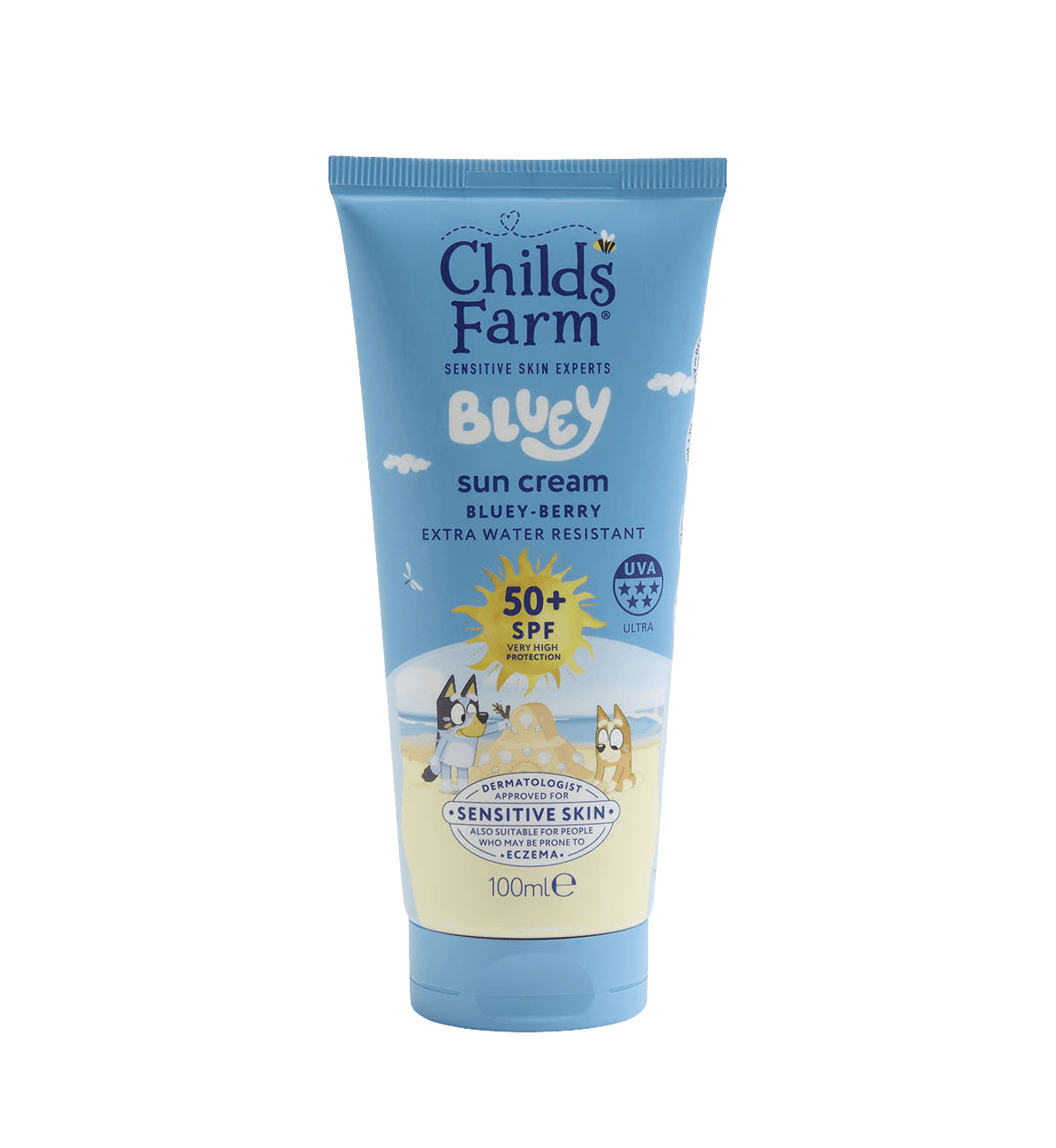 Childs Farm Bluey SPF50+ Sun Cream Bluey-berry 100ml - Image 2