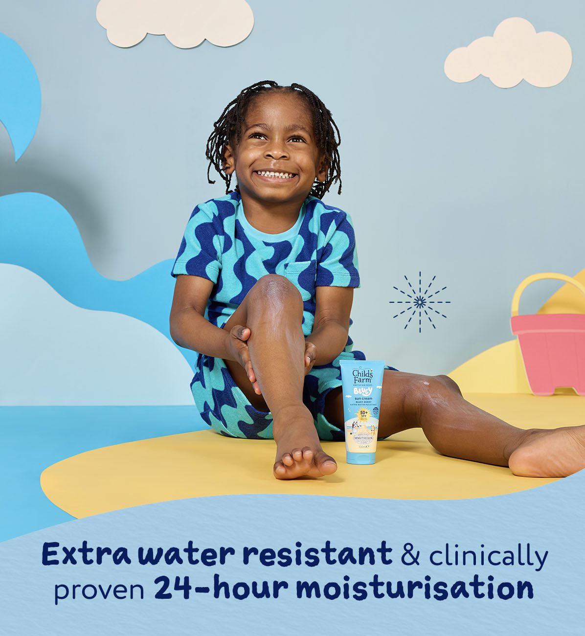 Childs Farm Bluey SPF50+ Sun Cream Bluey-berry 100ml - Image 4