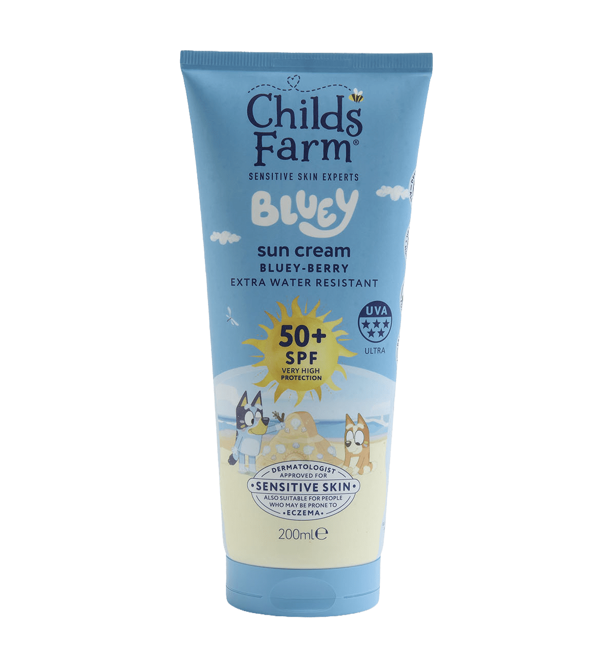 Childs Farm Bluey SPF50+ Sun Cream Bluey-berry 200ml - Image 2