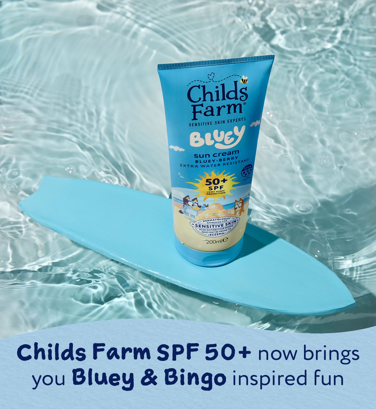 Childs Farm Bluey SPF50+ Sun Cream Bluey-berry 200ml - Image 3