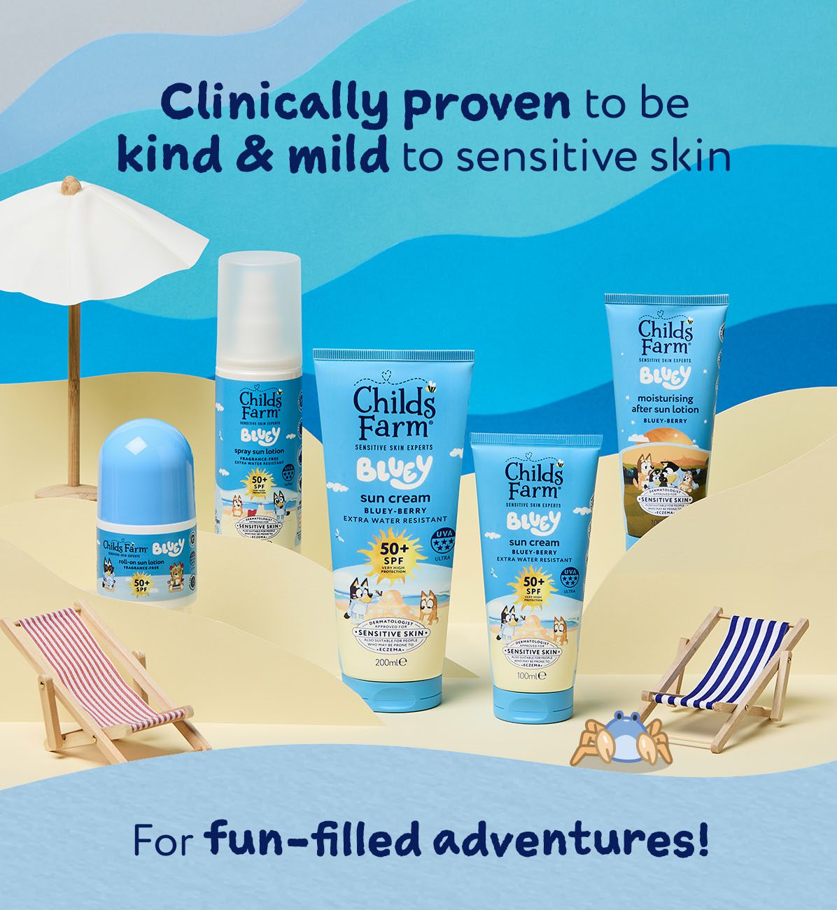 Childs Farm Bluey SPF50+ Sun Spray Fragrance-Free 100ml - Image 6