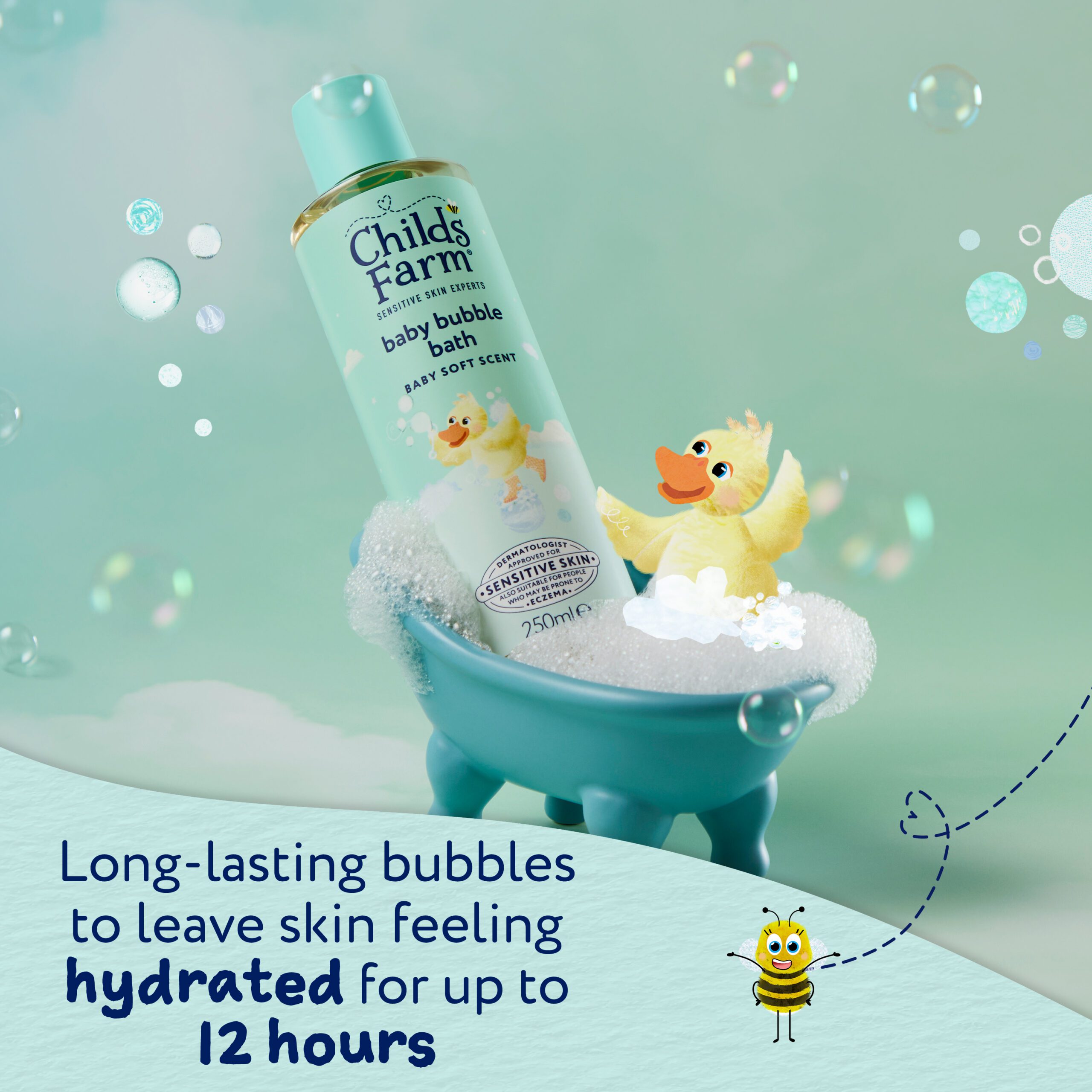Childs Farm Baby Bubble Bath, Baby Soft Scent 250ml - Image 5