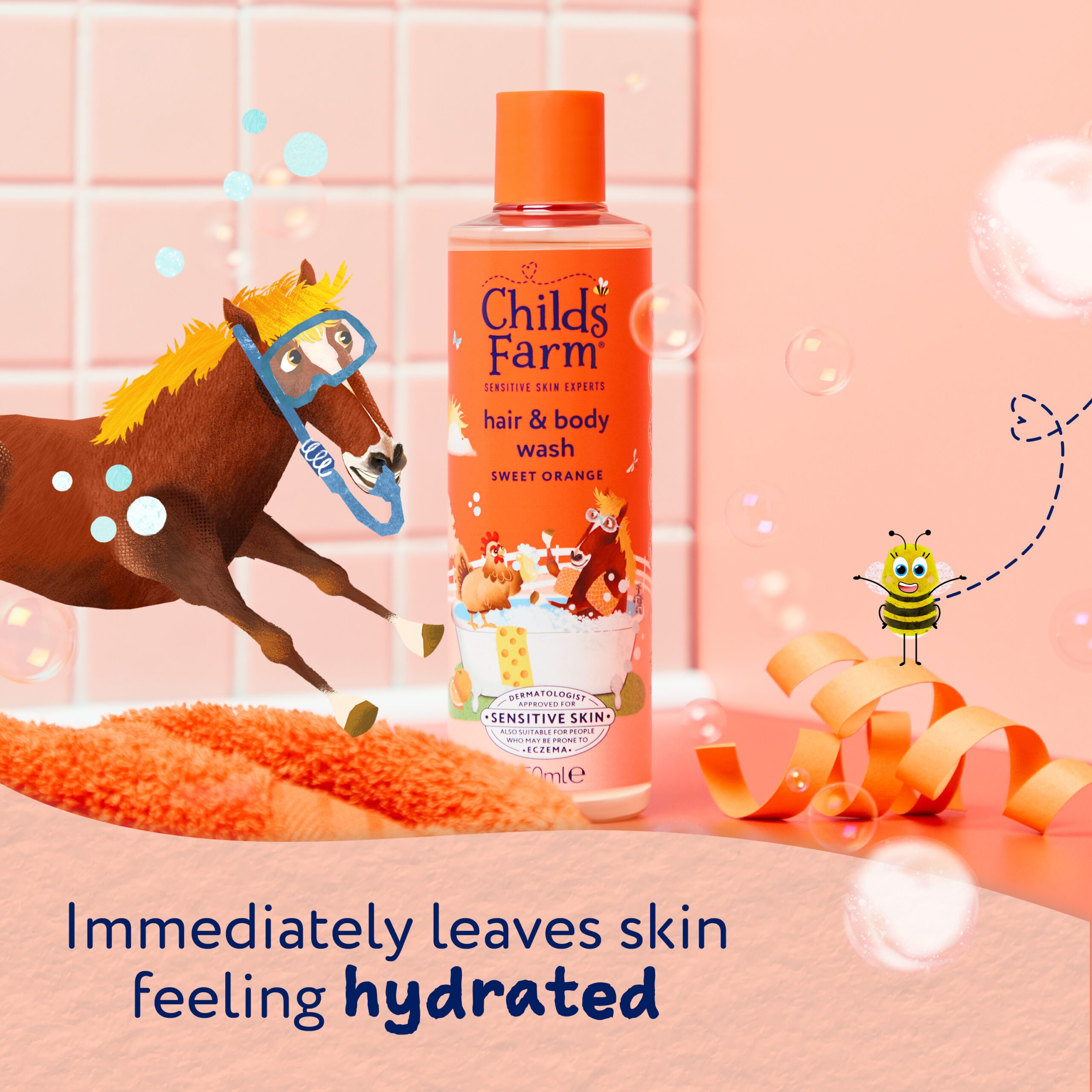 Childs Farm Hair & Body Wash, Sweet Orange 250ml - Image 5