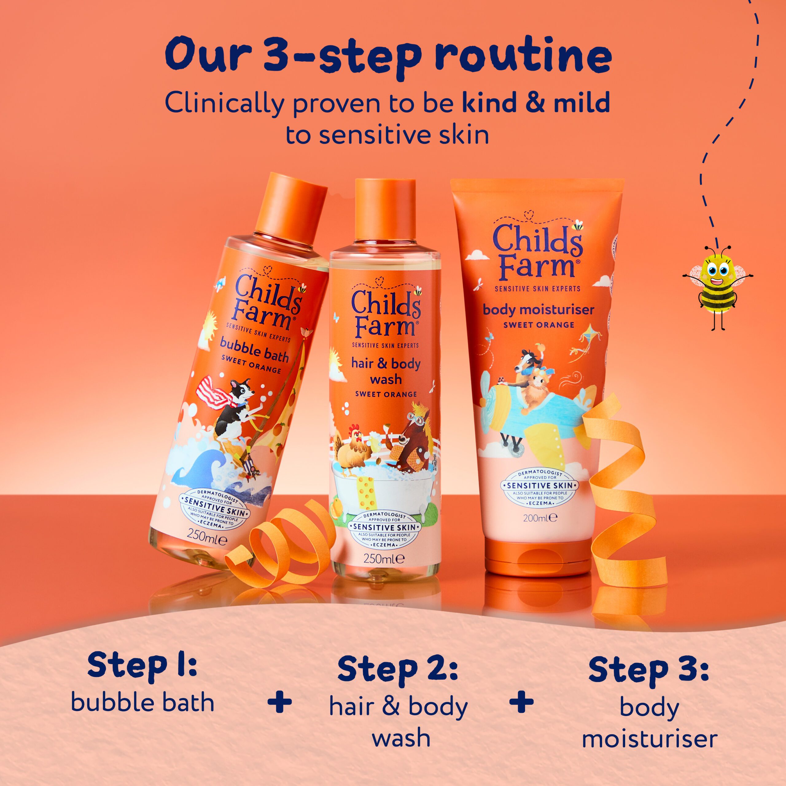 Childs Farm Hair & Body Wash, Sweet Orange 250ml - Image 6