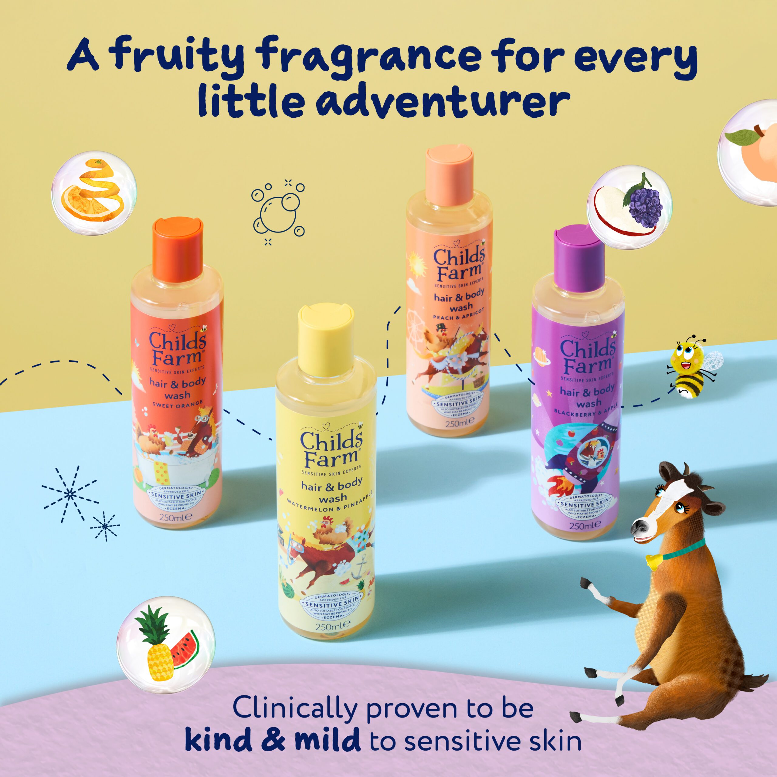 Childs Farm Hair & Body Wash, Blackberry & Apple 250ml - Image 6