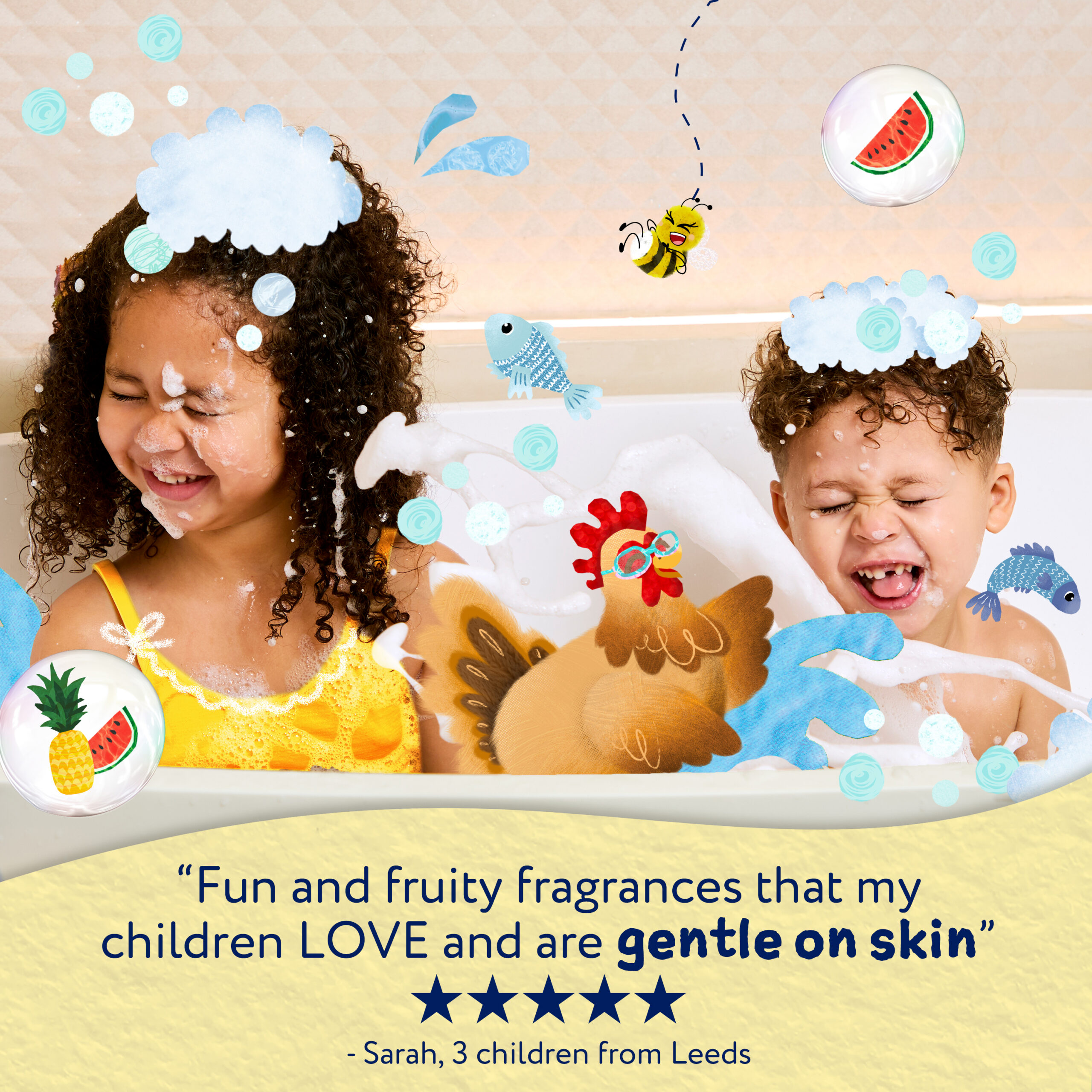 Childs Farm Hair & Body Wash, Watermelon & Pineapple 250ml - Image 3