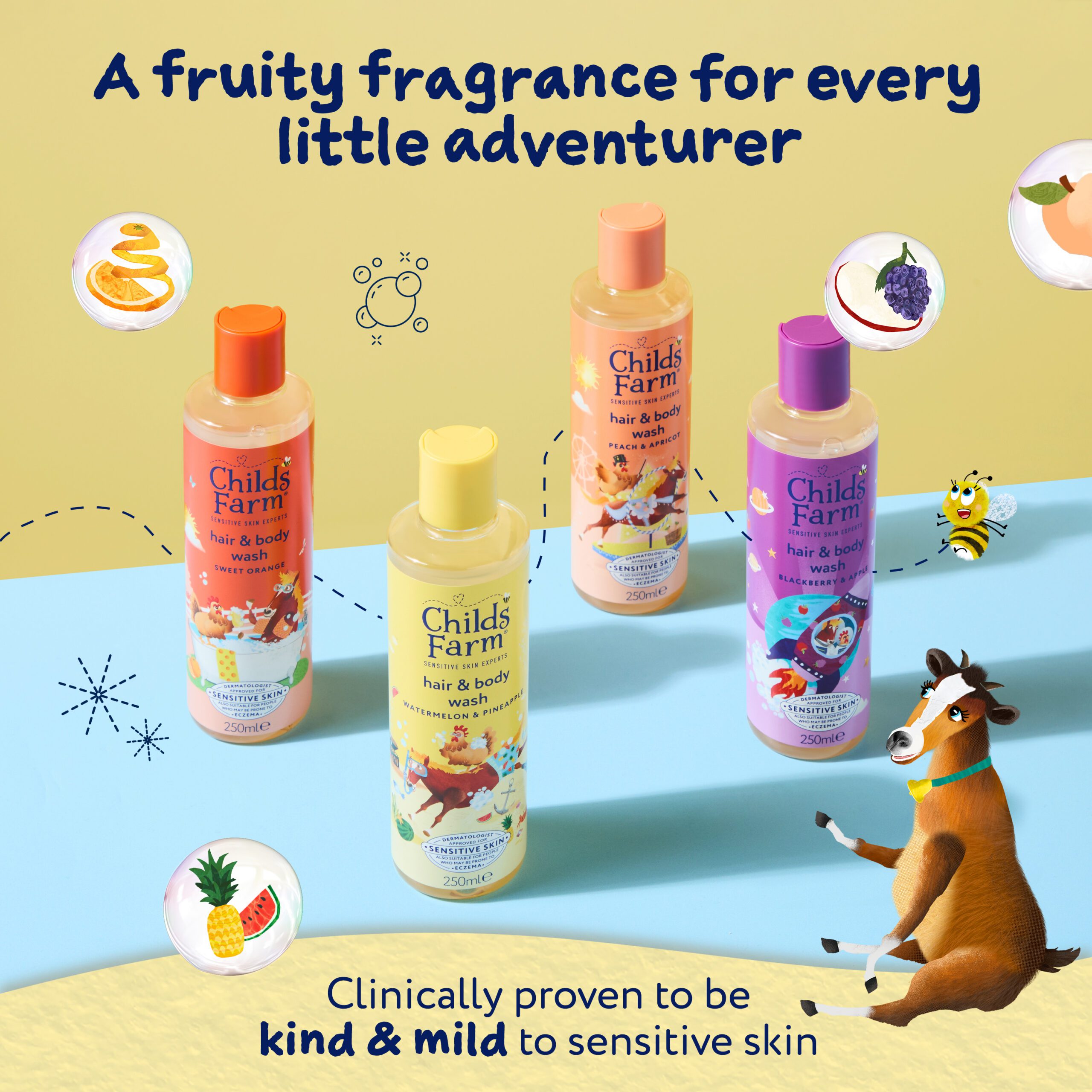 Childs Farm Hair & Body Wash, Watermelon & Pineapple 250ml - Image 6