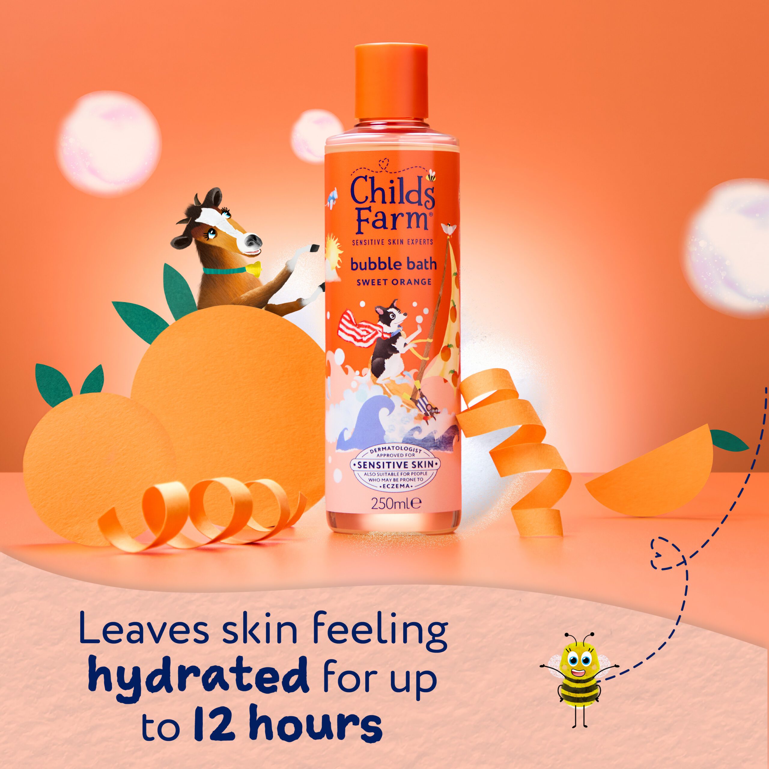 Childs Farm Bubble Bath, Sweet Orange 250ml - Image 5