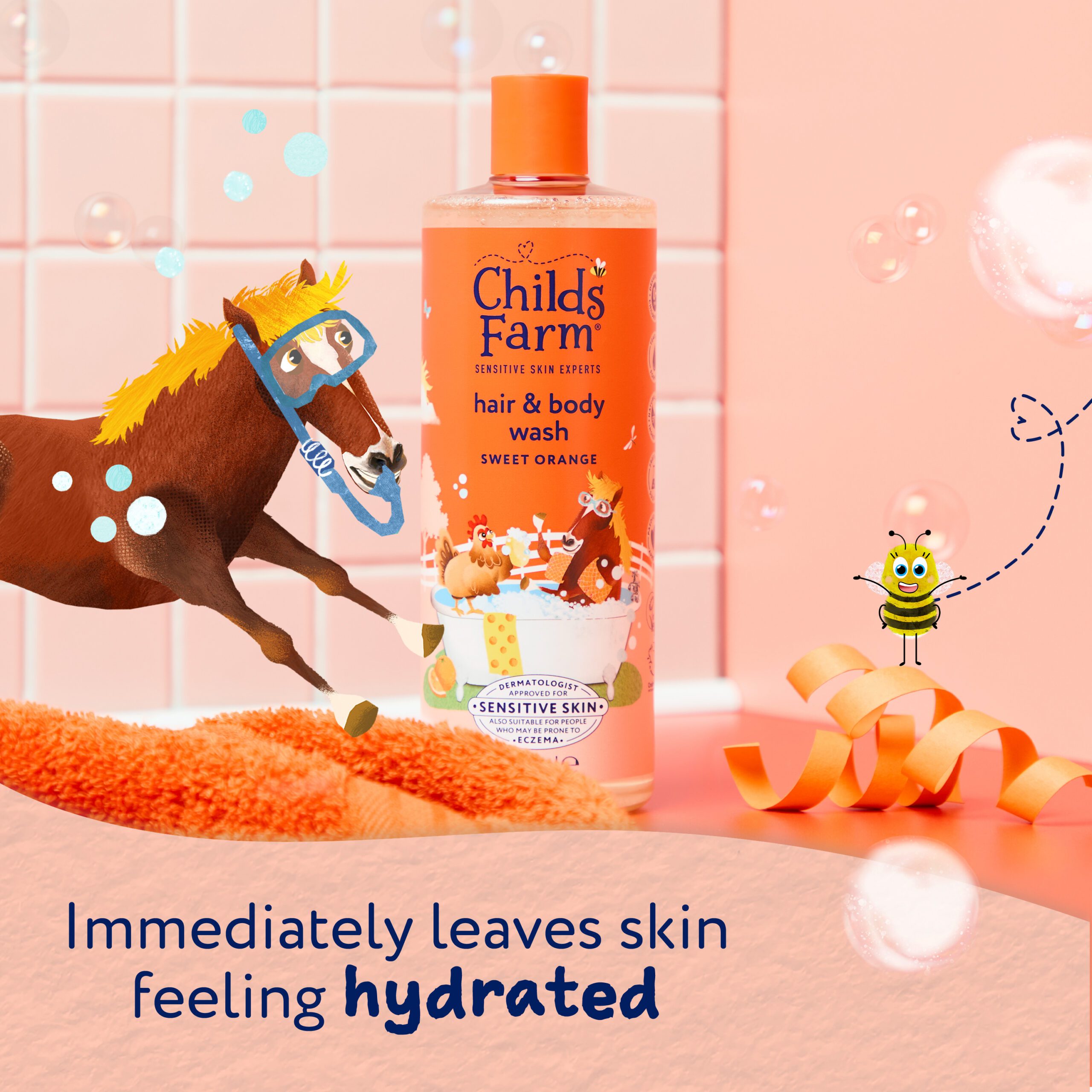 Childs Farm Hair & Body Wash, Sweet Orange 500ml - Image 5