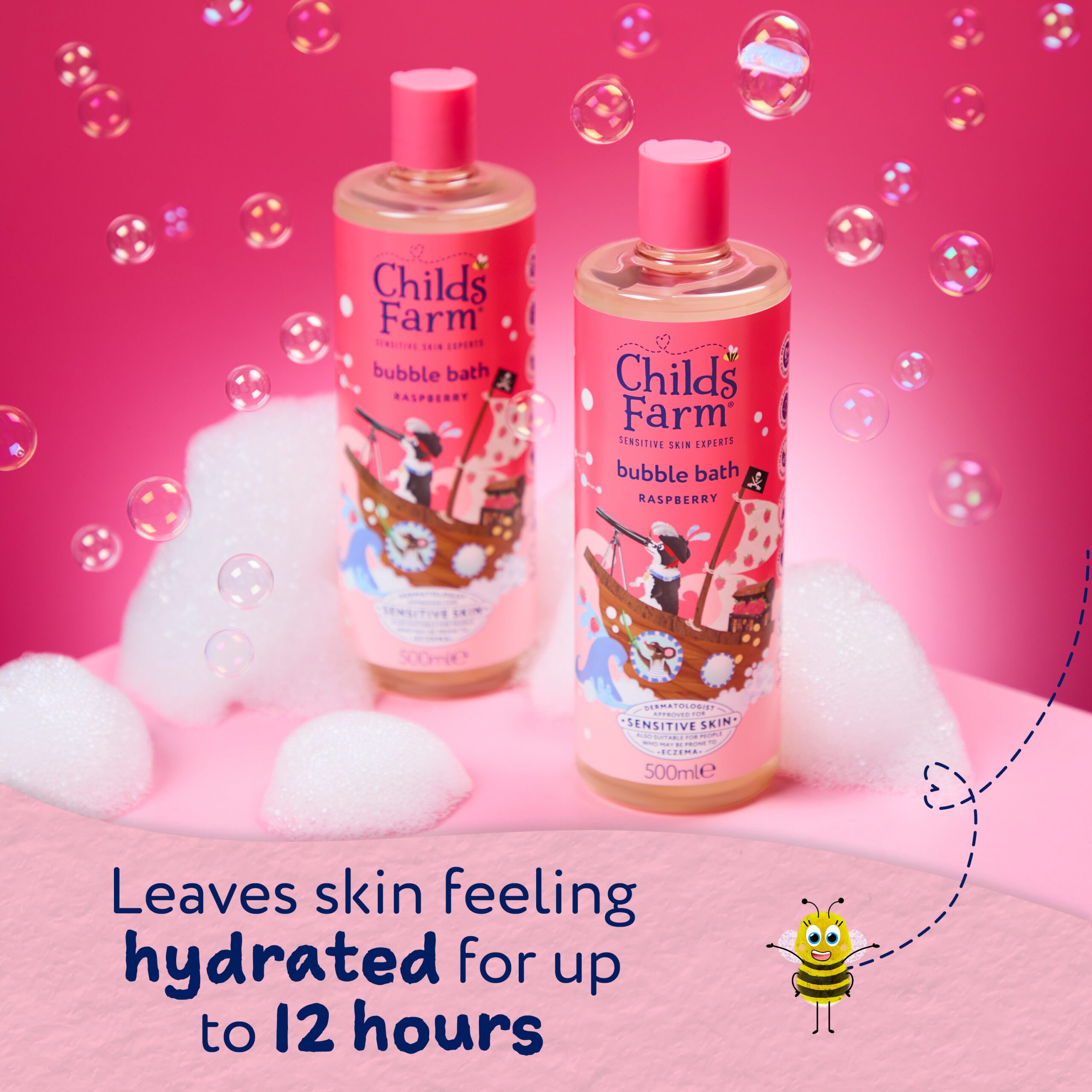 Childs Farm Bubble Bath, Raspberry 500ml - Image 5