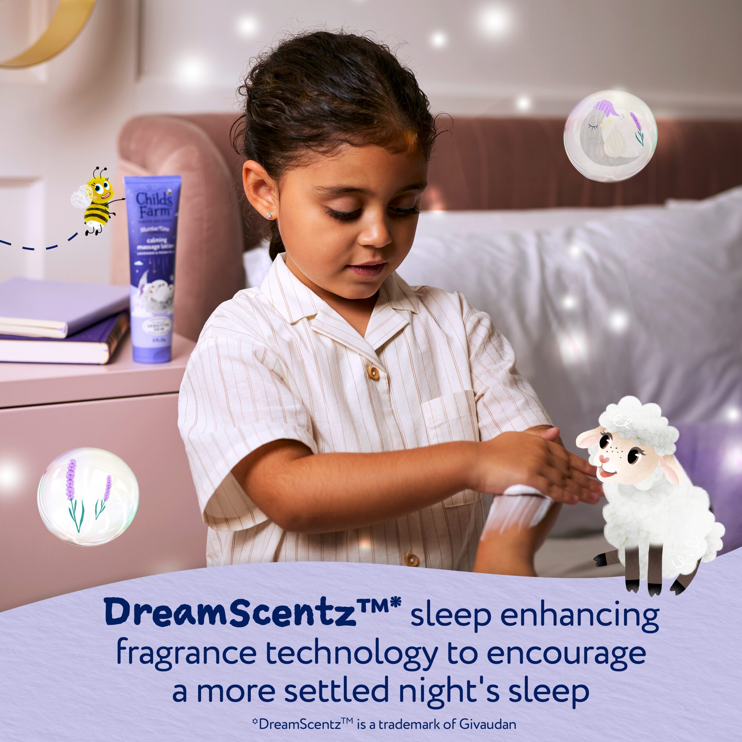 Childs Farm SlumberTime Calming Massage Lotion, Lavender & Moon Milk 150ml - Image 3