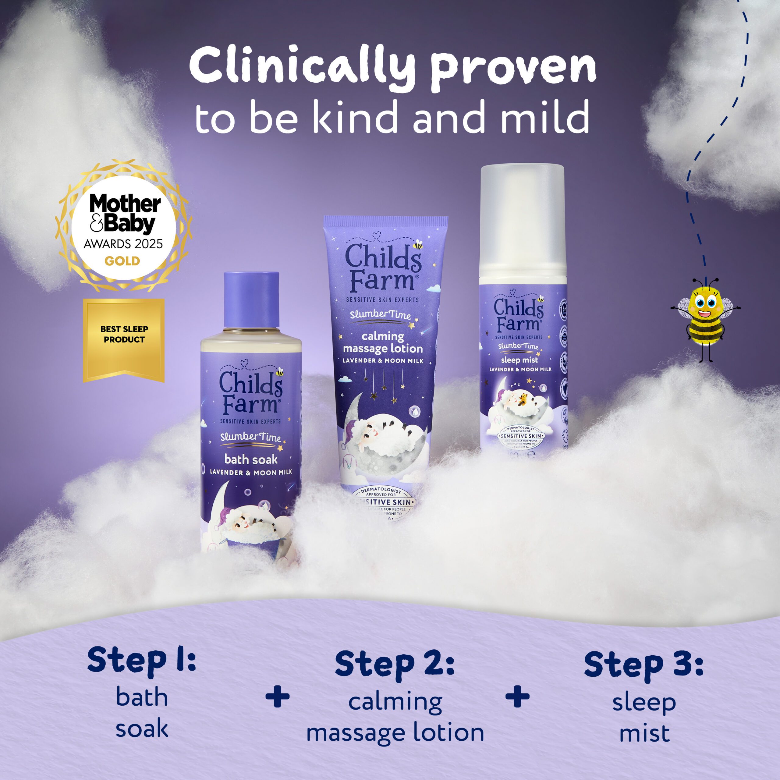 Childs Farm SlumberTime Calming Massage Lotion, Lavender & Moon Milk 150ml - Image 6