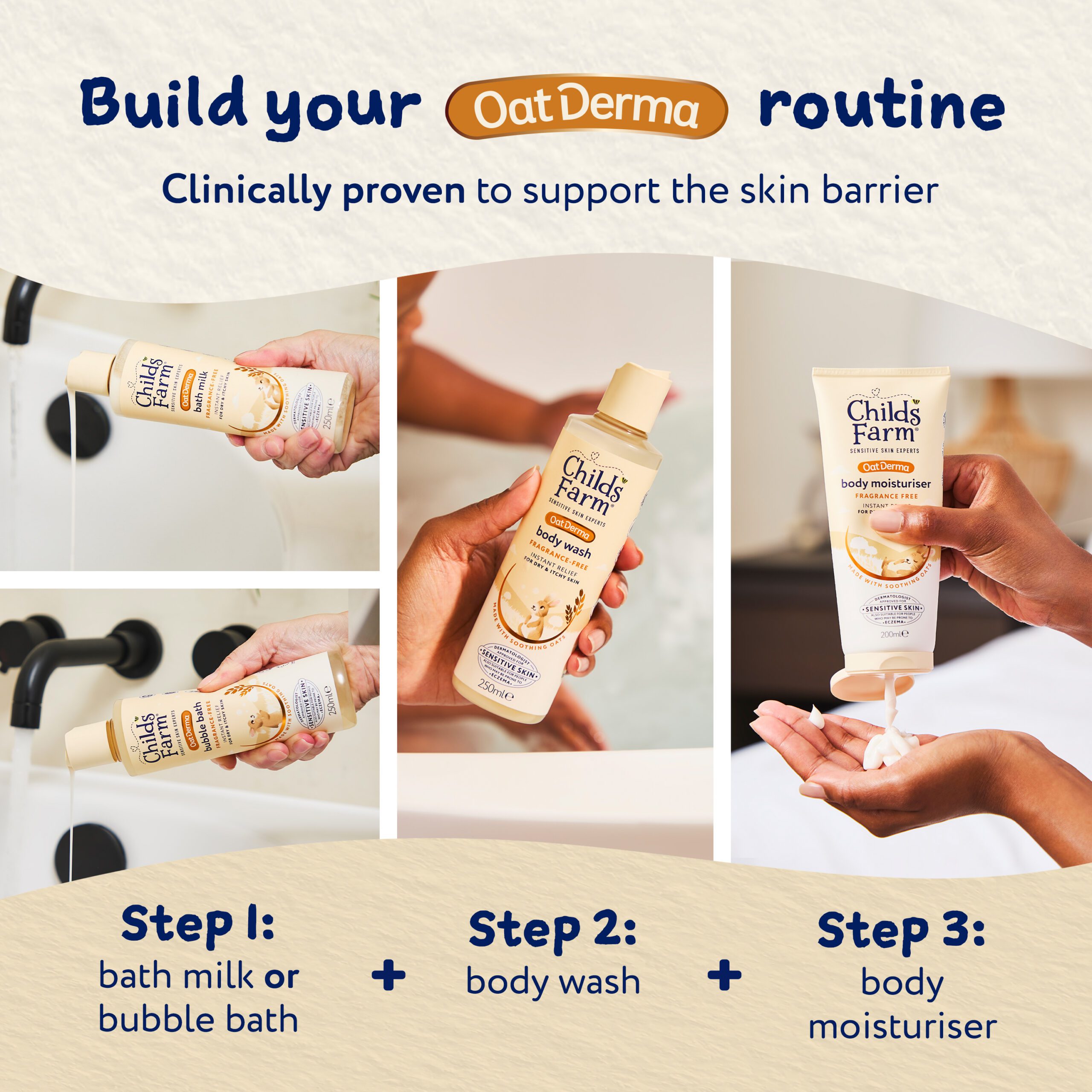 OatDerma Bubble Bath, fragrance free, 250ml - Image 7