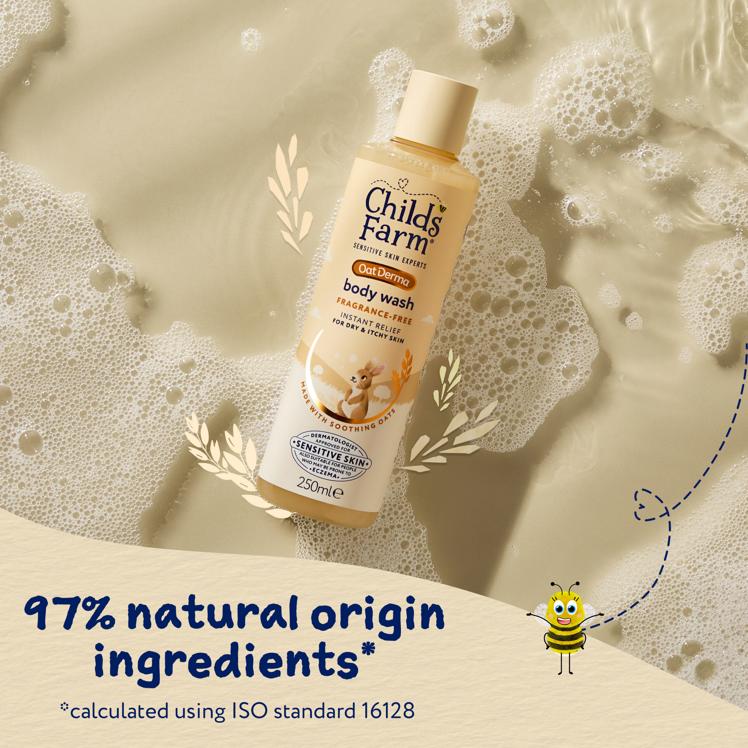 OatDerma Body Wash, fragrance free, 250ml - Image 6