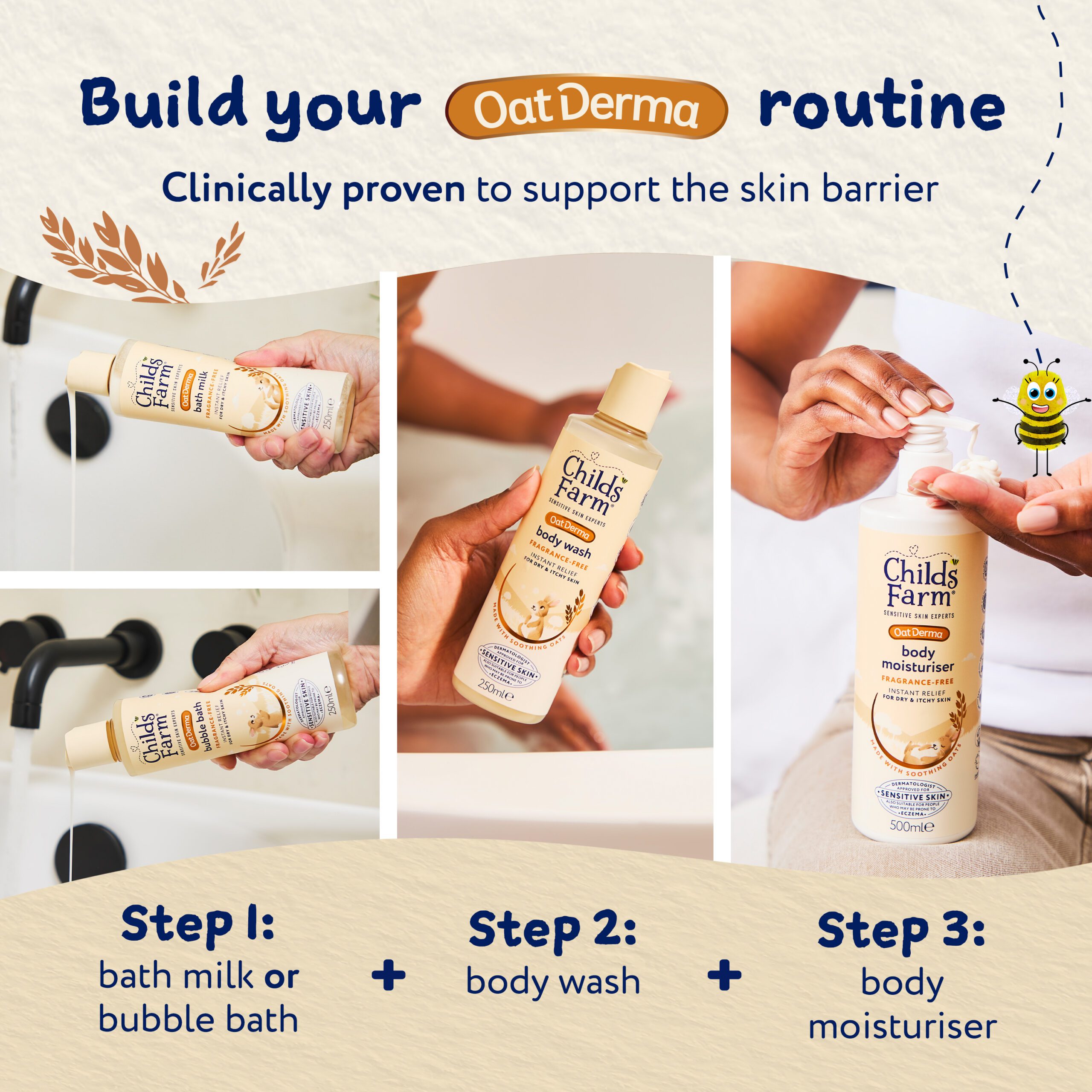 OatDerma Body Moisturiser, fragrance free, 500ml - Image 7