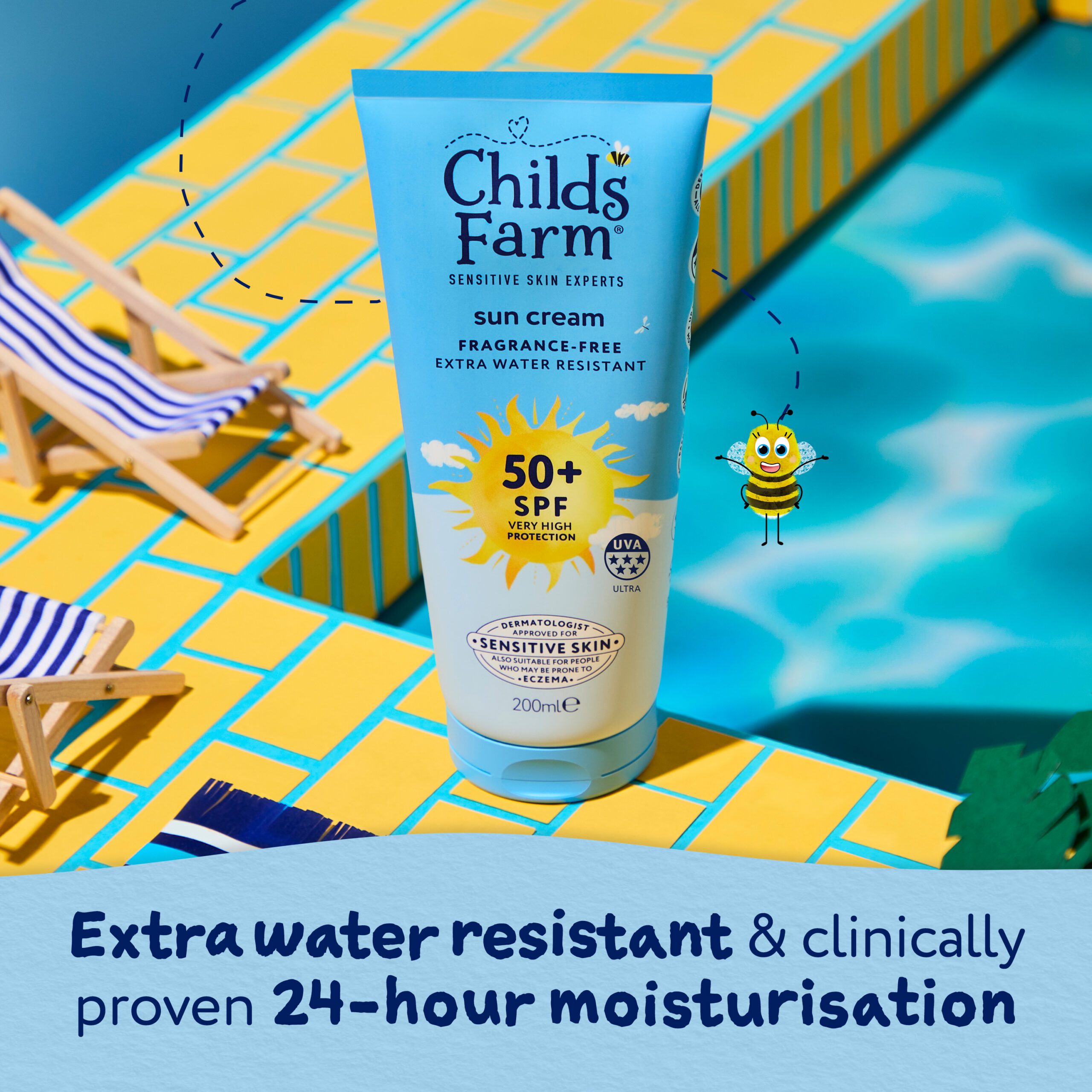 Childs Farm SPF50+ Sun Cream Fragrance-Free 200ml - Image 4