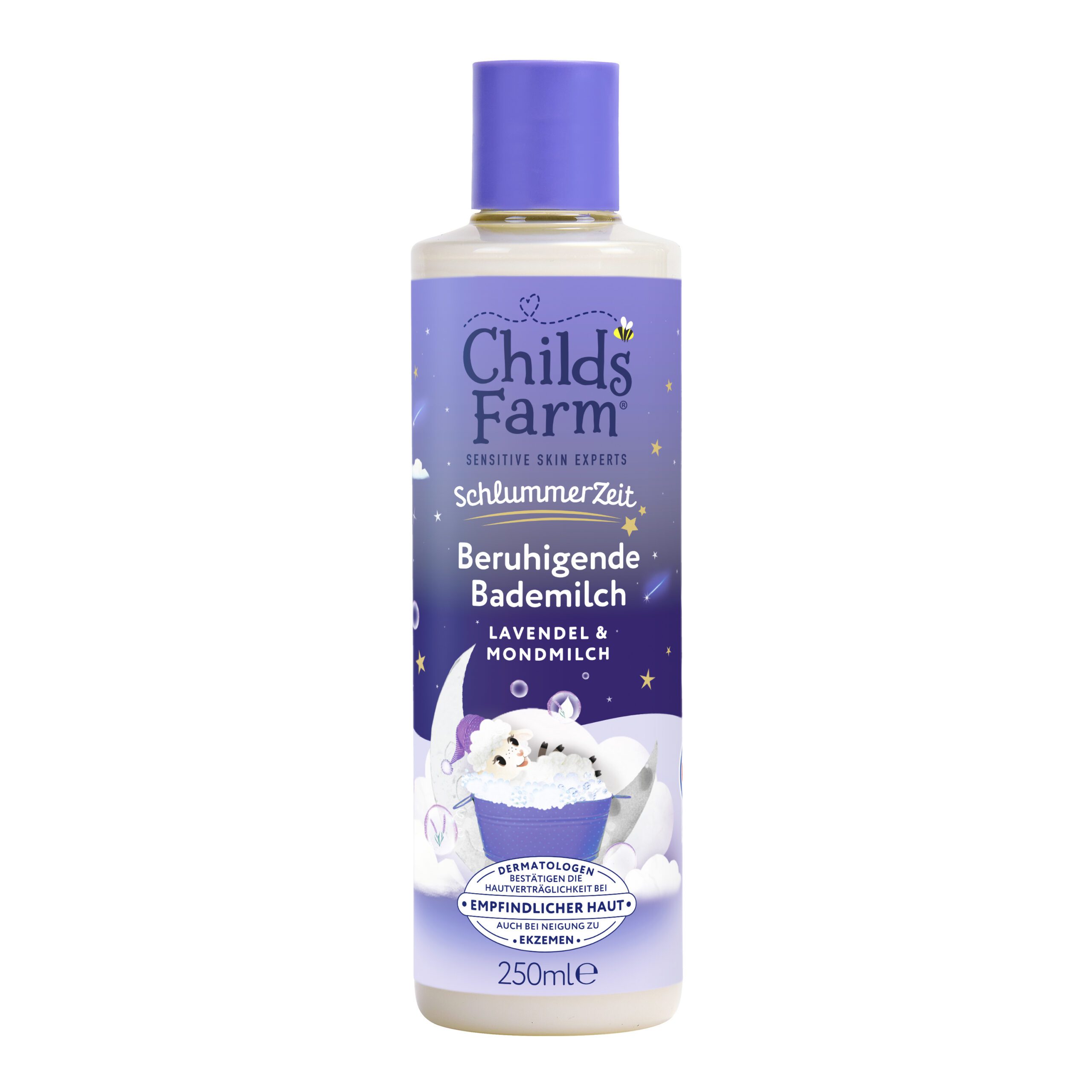 Childs Farm Schlummerzeit Beruhigende Bademilch, Lavendel und Mondmilch