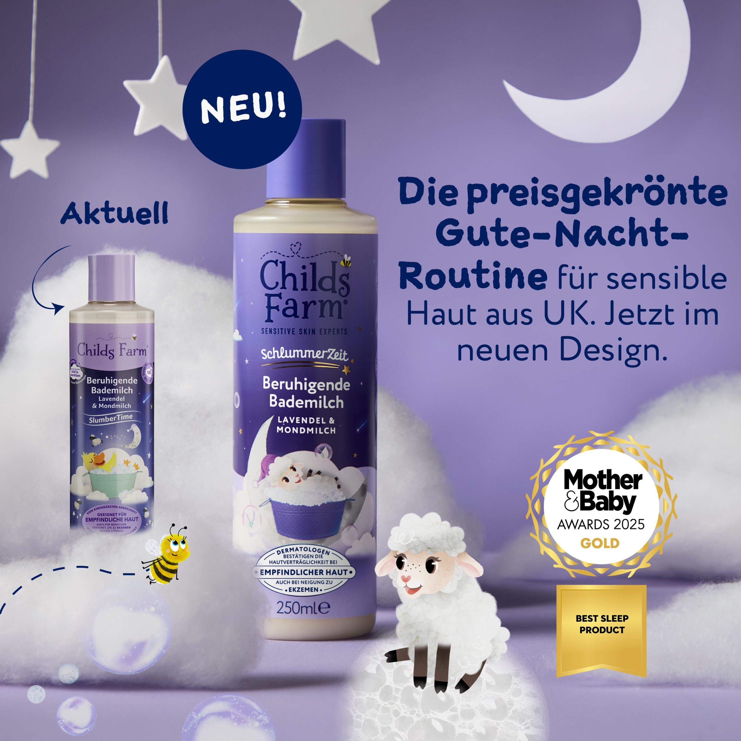 Childs Farm Schlummerzeit Beruhigende Bademilch, Lavendel und Mondmilch - Image 9