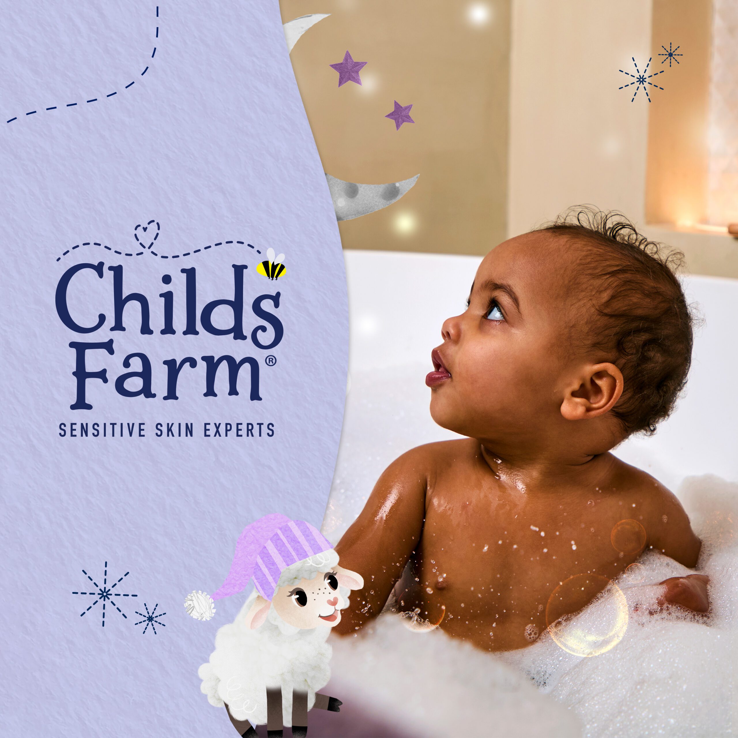Childs Farm Schlummerzeit Beruhigende Bademilch, Lavendel und Mondmilch - Image 3