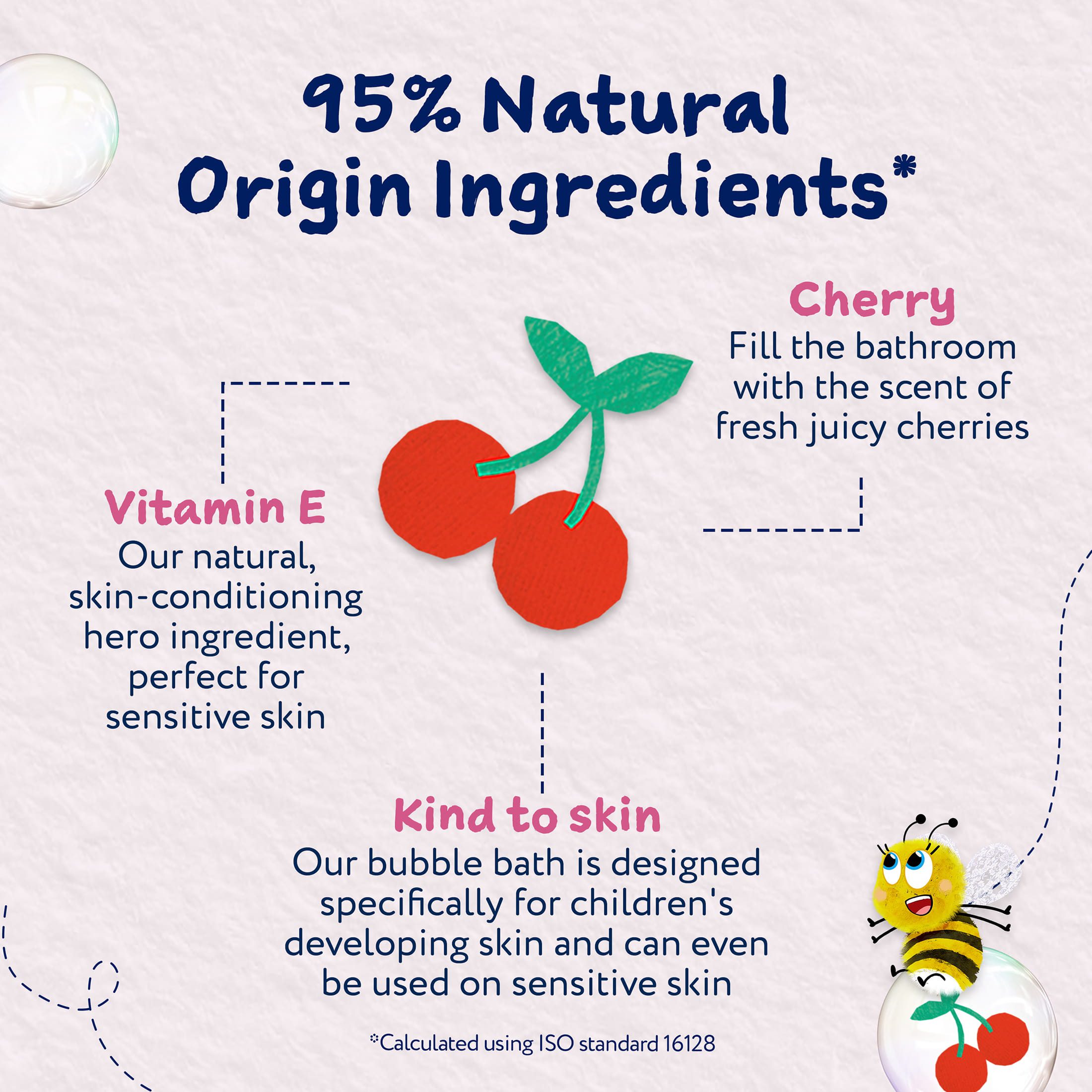 Childs Farm Bubble Bath, Cherry 8.4 Fl Oz - Image 2