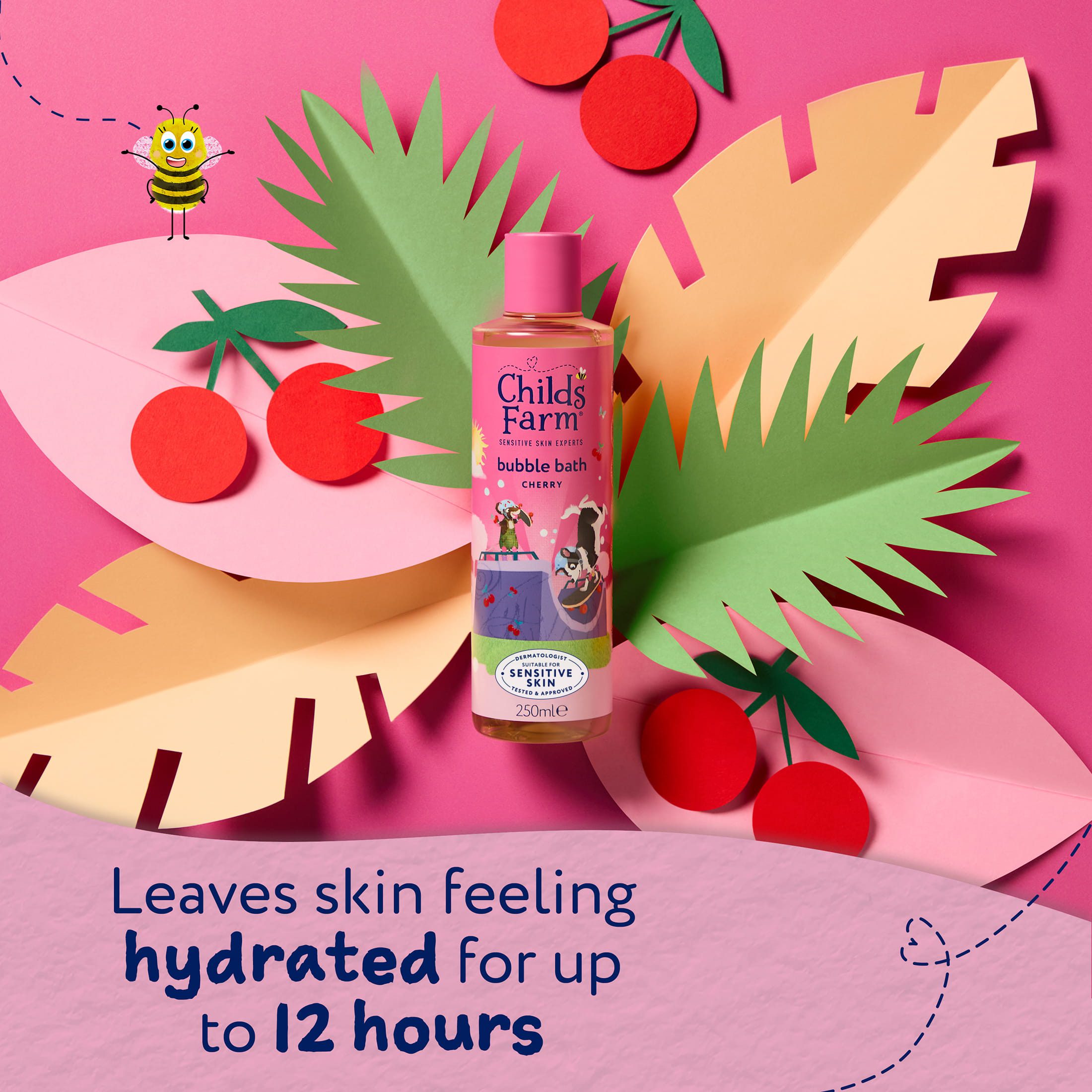 Childs Farm Bubble Bath, Cherry 8.4 Fl Oz - Image 6