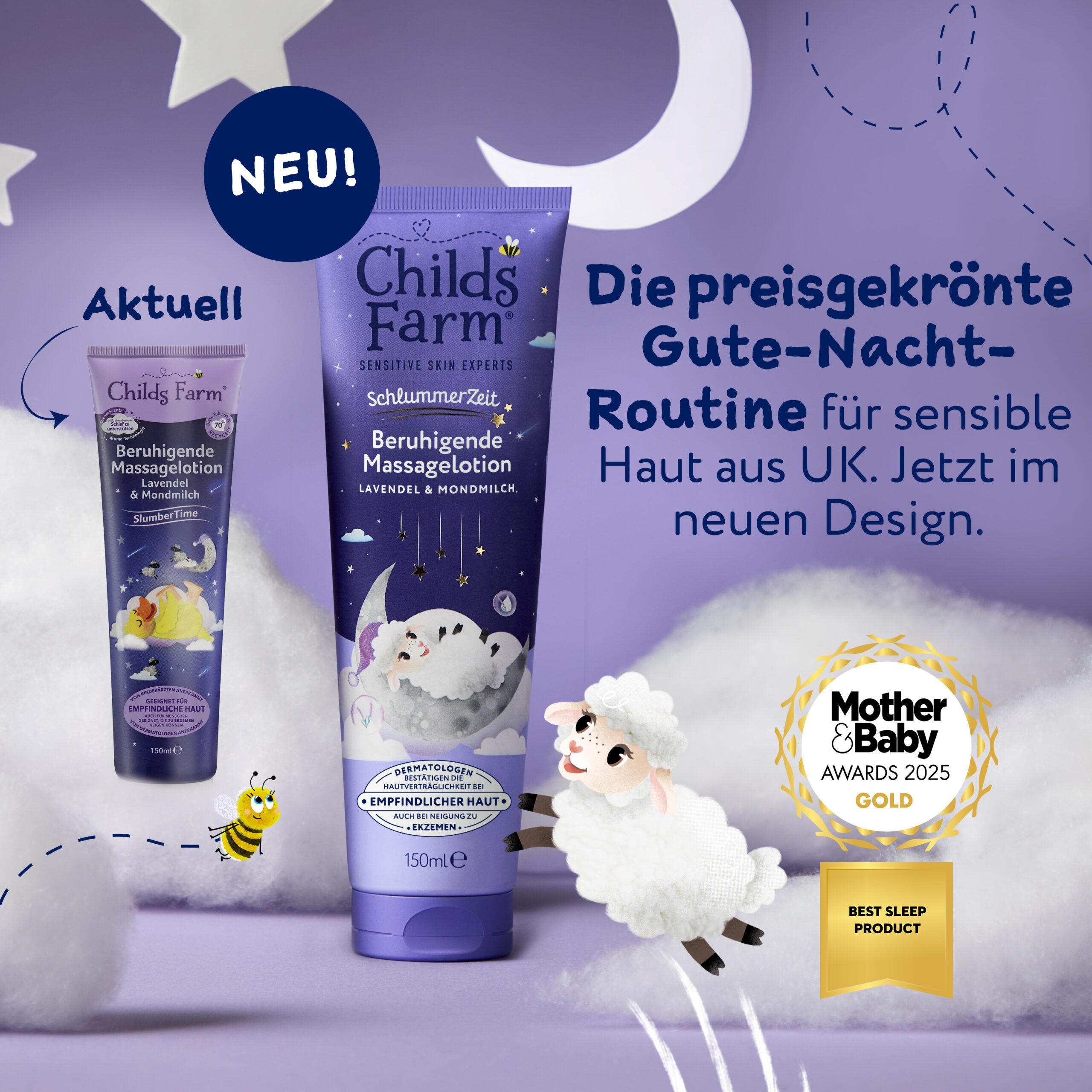 Childs Farm Schlummerzeit Beruhigende Massagelotion, Lavendel und Mondmilch - Image 9