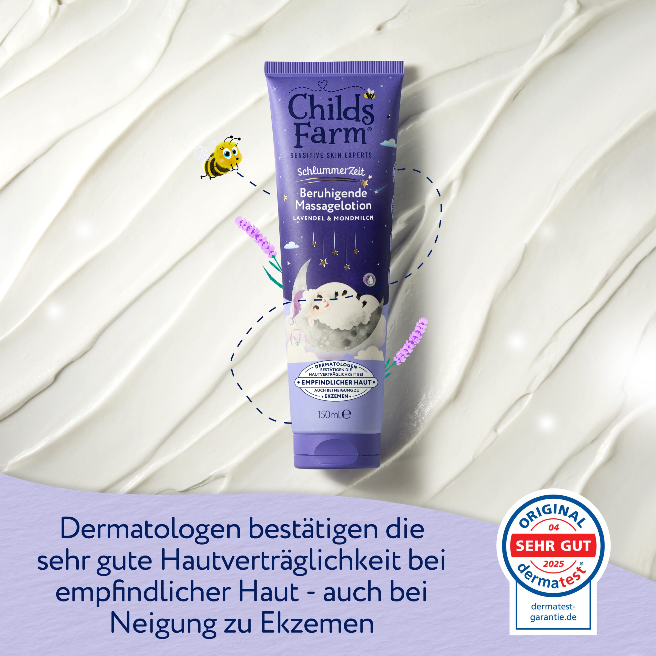 Childs Farm Schlummerzeit Beruhigende Massagelotion, Lavendel und Mondmilch - Image 6