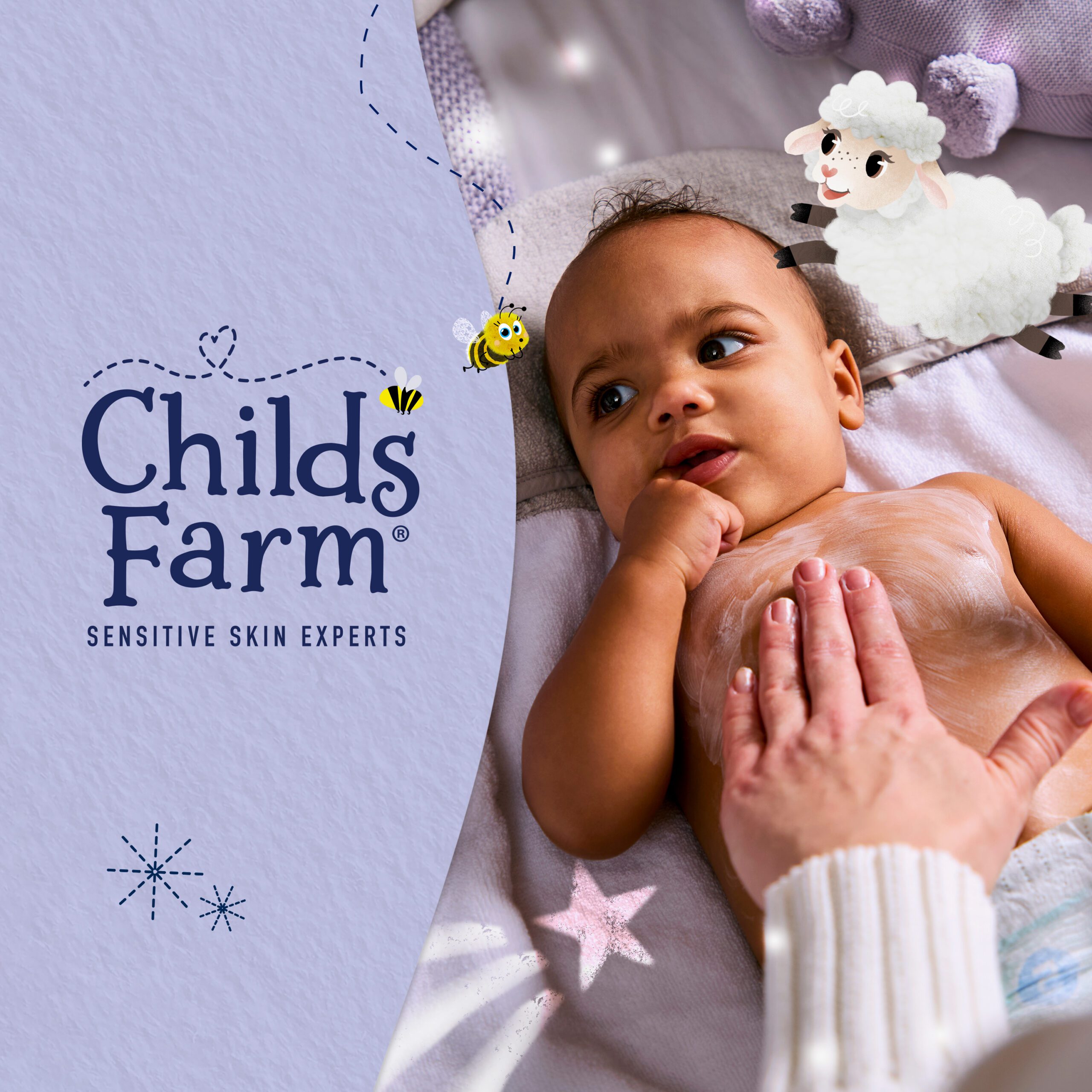 Childs Farm Schlummerzeit Beruhigende Massagelotion, Lavendel und Mondmilch - Image 3