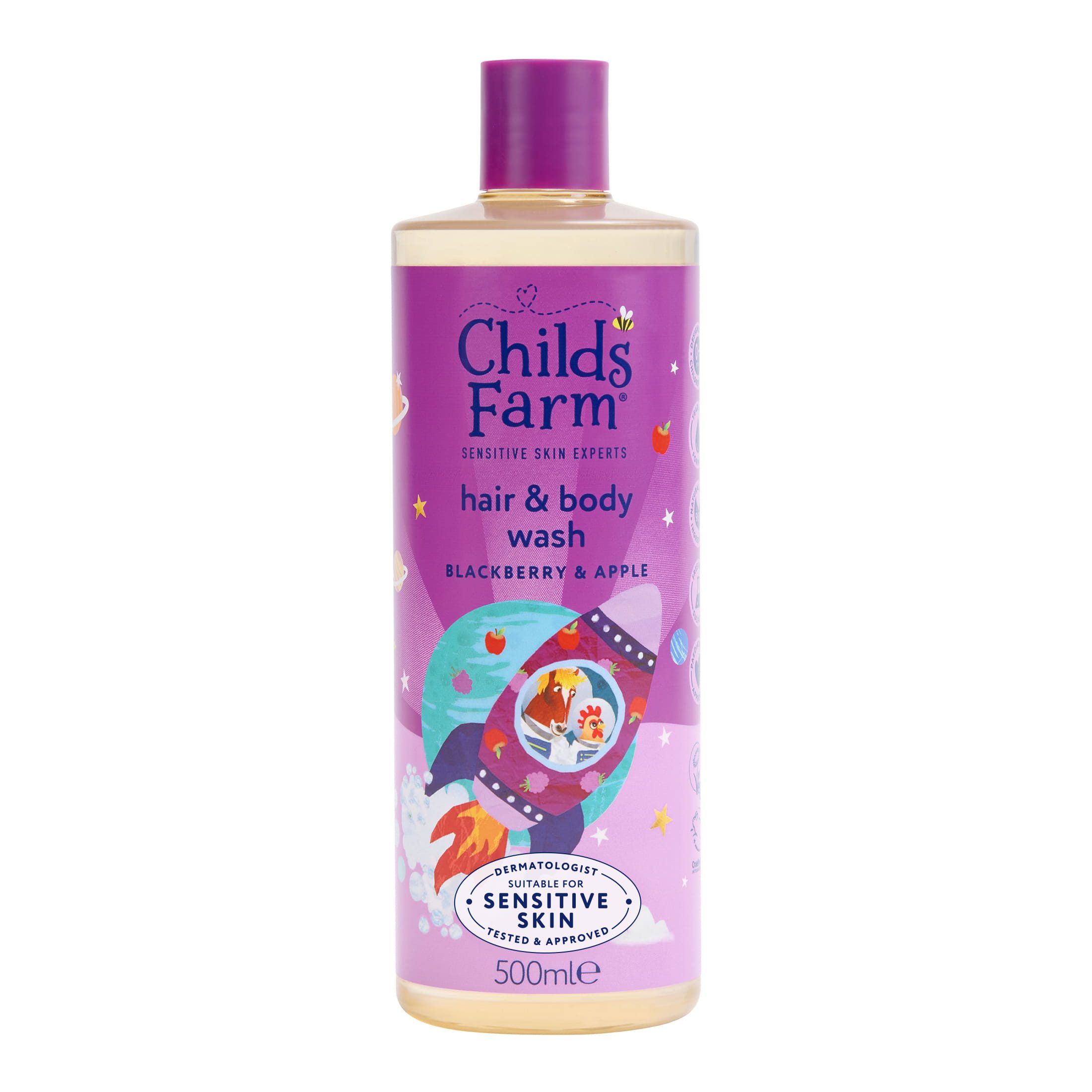 Childs Farm Hair & Body Wash, Blackberry & Apple 16.9 OZA