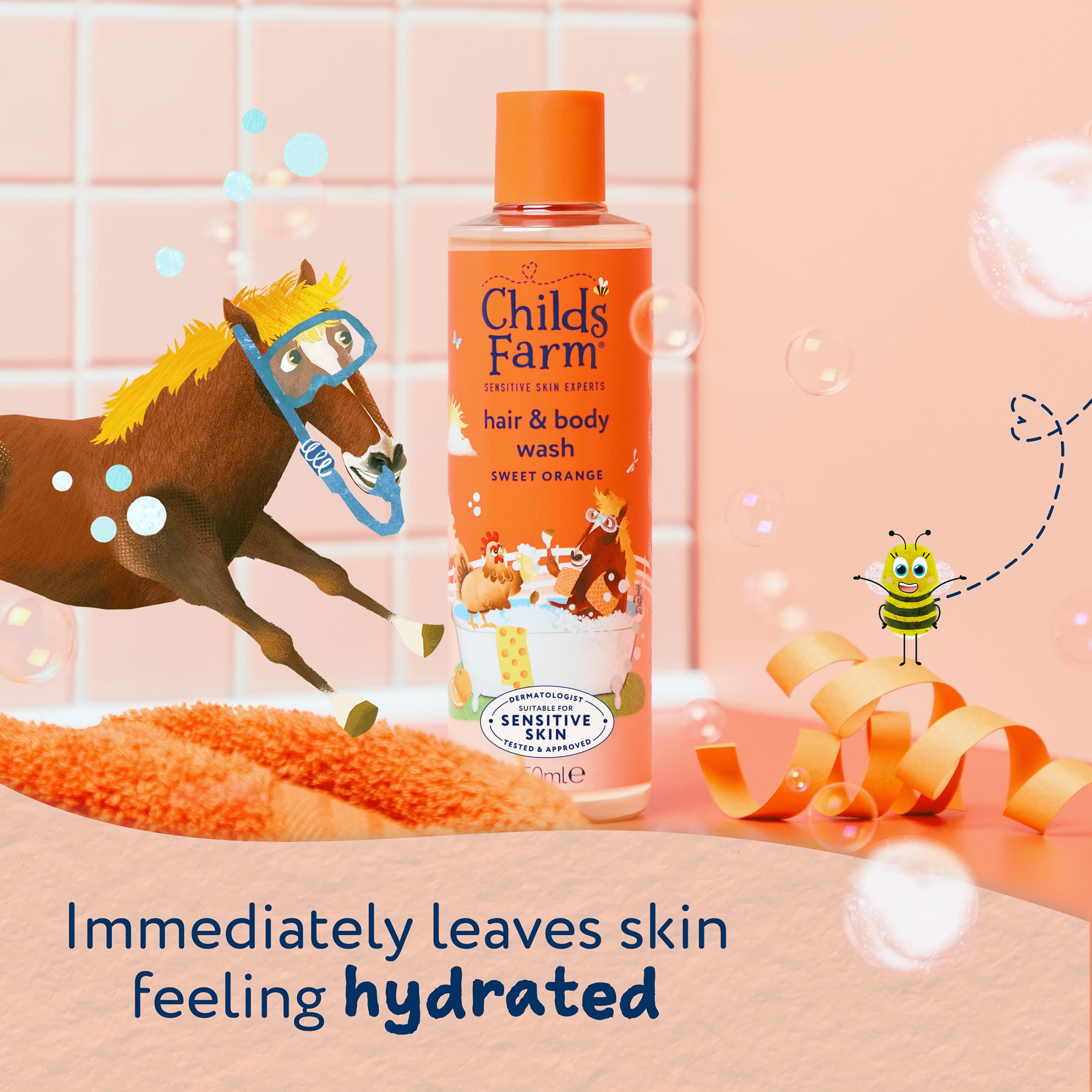 Childs Farm Hair & Body Wash, Sweet Orange 8.4 Fl Oz - Image 5