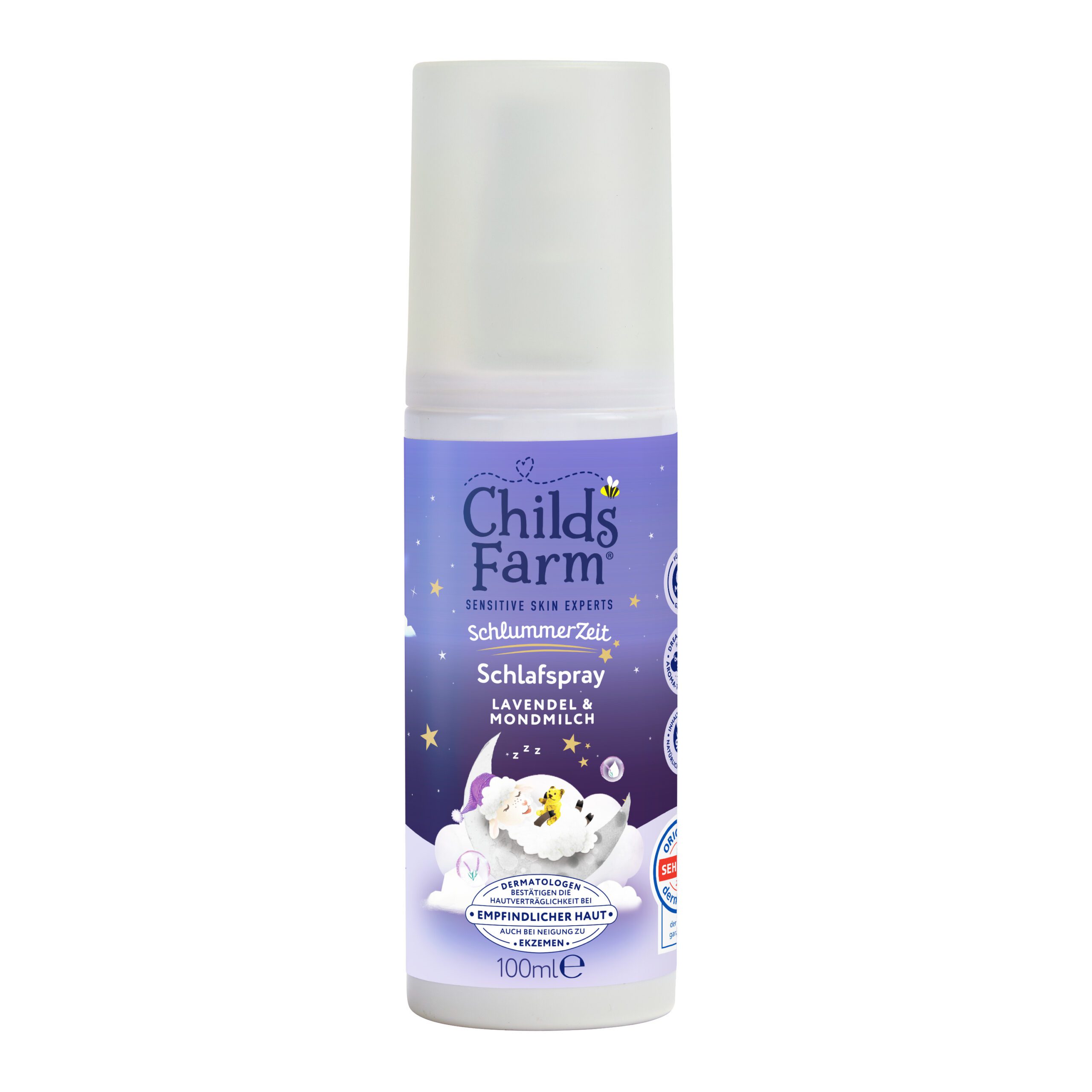 Childs Farm Schlummerzeit Schlafspray, beruhigender Lavendel und Mondmilch