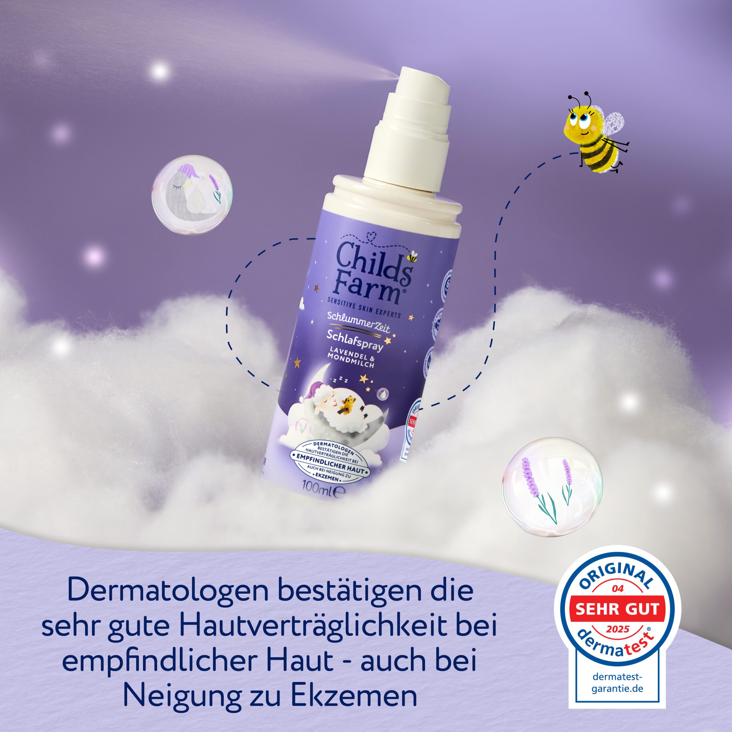 Childs Farm Schlummerzeit Schlafspray, beruhigender Lavendel und Mondmilch - Image 7