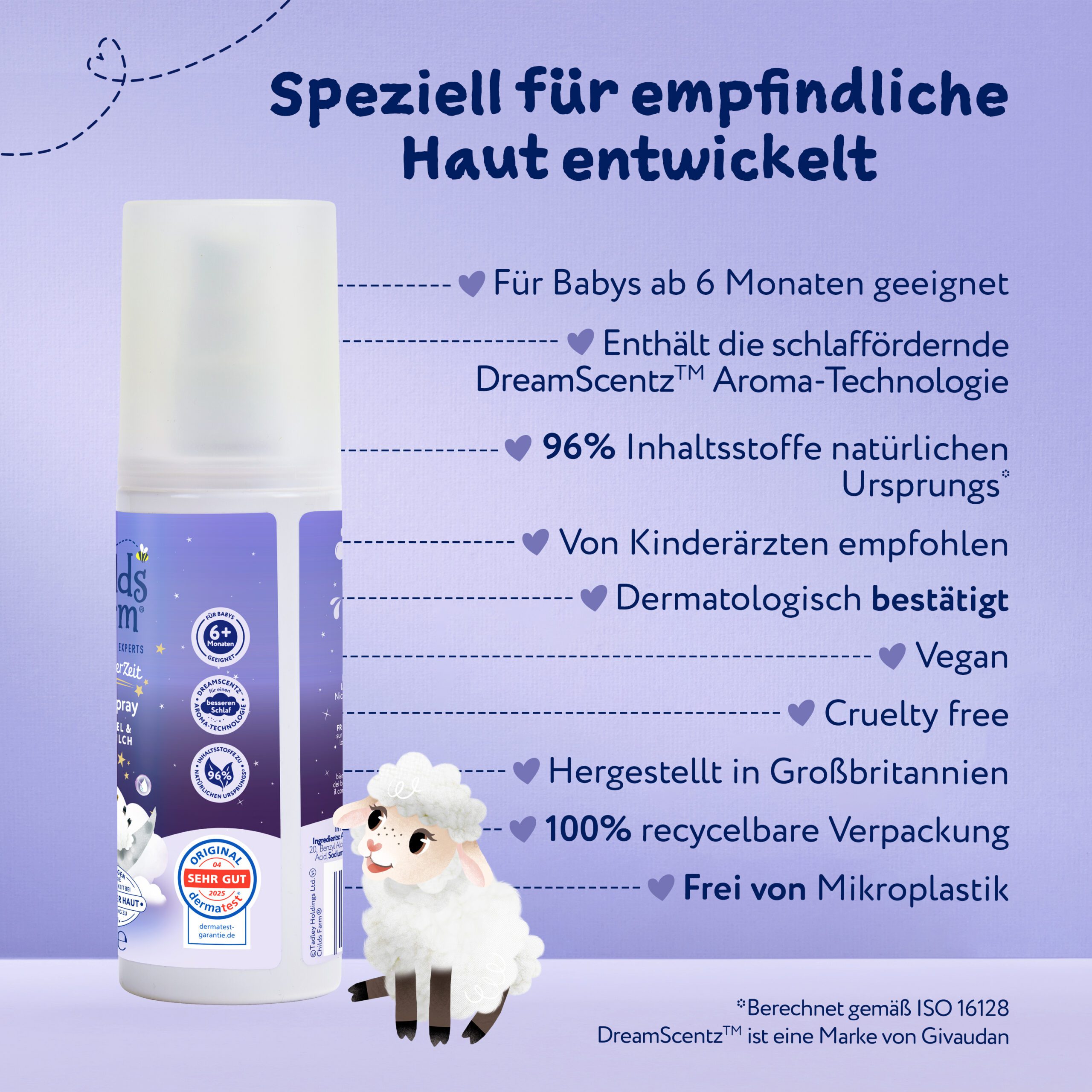 Childs Farm Schlummerzeit Schlafspray, beruhigender Lavendel und Mondmilch - Image 5
